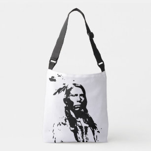 AMERICAN INDIAN ART CROSS BODY BAG TOTE PURSE