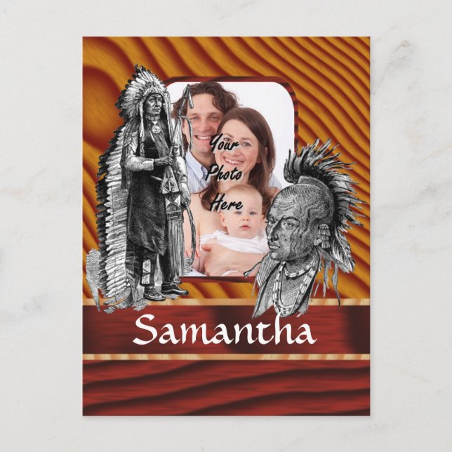 American Indian chiefs Postcard (Front)