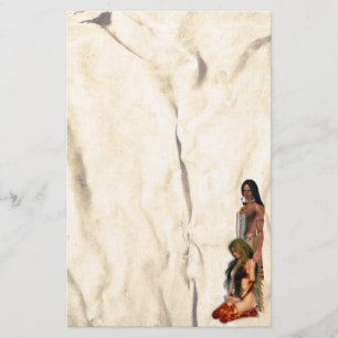 American Indian Couple Stationery