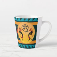 American Indian Kokopelli Two-Tone Coffee Mug 