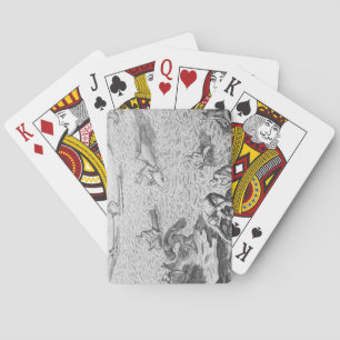 American Indian method of whaling, from an account Playing Cards