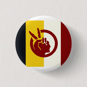 American Indian Movement flag 3 Cm Round Badge