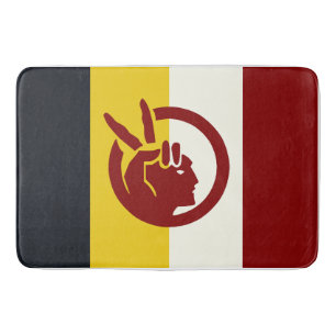 American Indian Movement flag Bath Mat