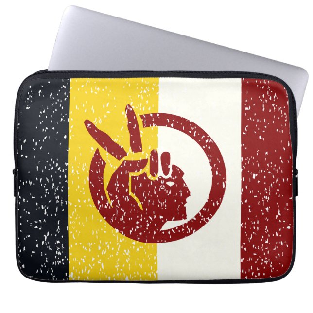 American Indian Movement flag Laptop Sleeve (Front)