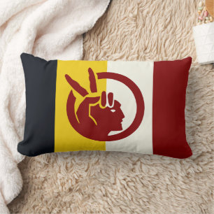 American Indian Movement flag Lumbar Cushion
