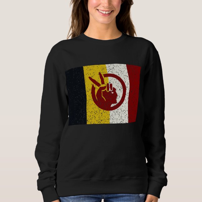 American Indian Movement flag Sweatshirt (Front)