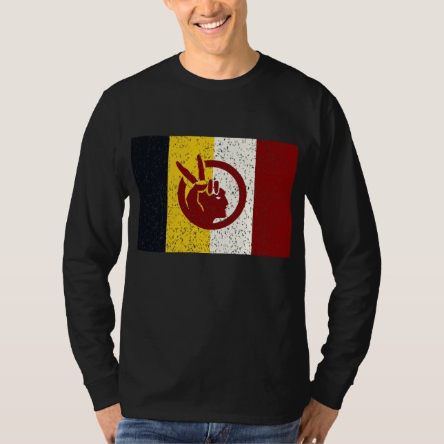 American Indian Movement flag T-Shirt (Front)