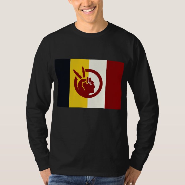 American Indian Movement flag T-Shirt (Front)