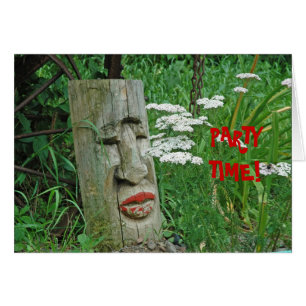 AMERICAN INDIAN TOTEM: PARTY CARD