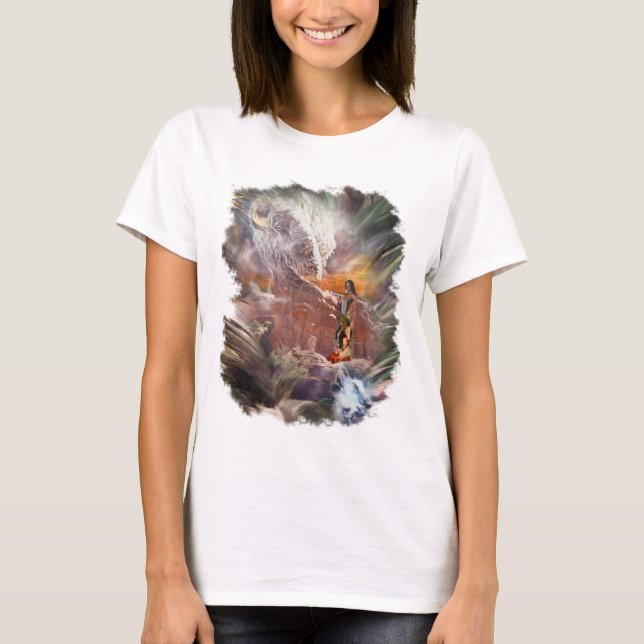 American Indian Wedding Night Vignette T-Shirt (Front)
