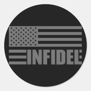 American Infidel Classic Round Sticker