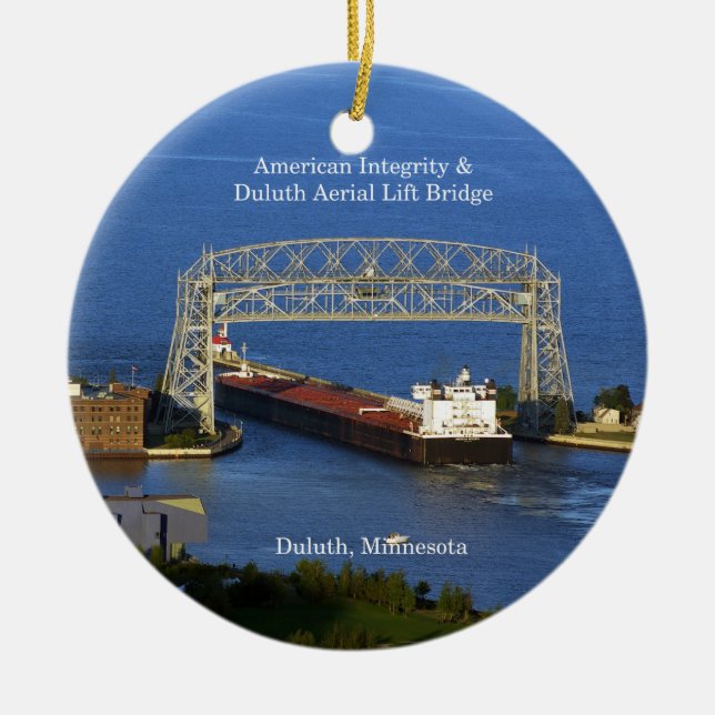 American Integrity in Duluth ornament (Front)