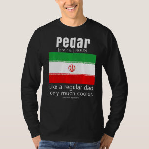 American Iranian Patriot Flag Fathers Day Iran Dad T-Shirt