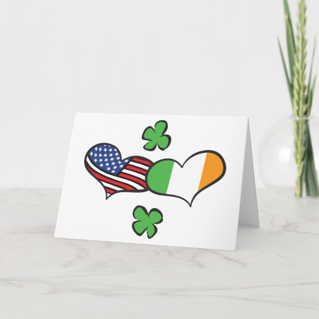 American Irish Hearts Card (Front)