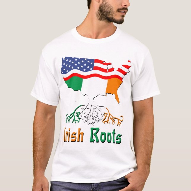 American Irish Roots T Shirt (Front)