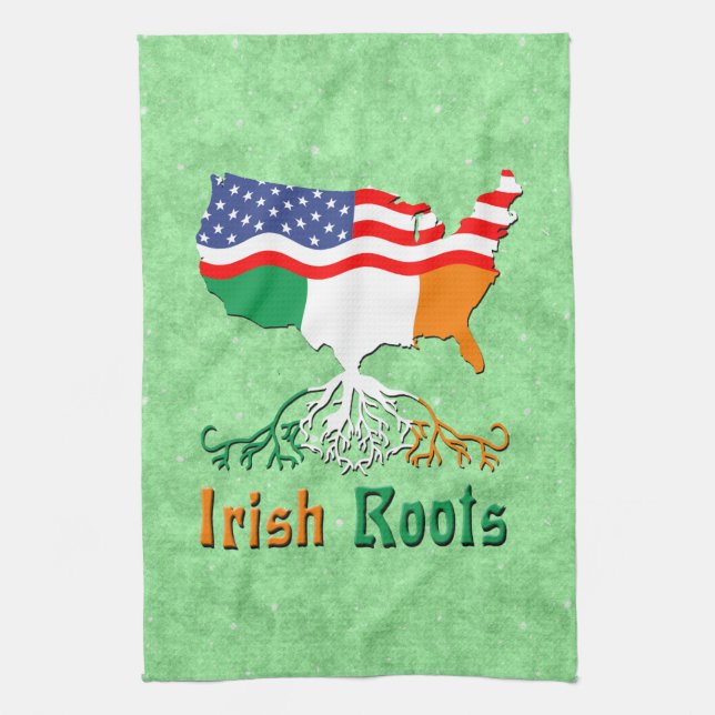 American Irish Roots Tea Towels (Vertical)