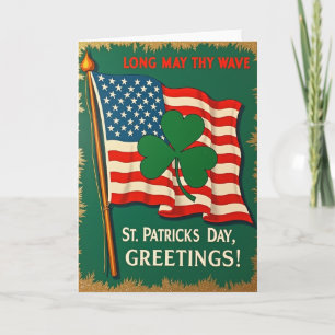American Irish St Patricks Day Card