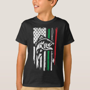 American Italian Byss Fishing Flag For Fisherman I T-Shirt