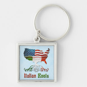 American Italian Roots Keyring