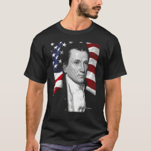 American james monroe Eyes Flag Country T-Shirt