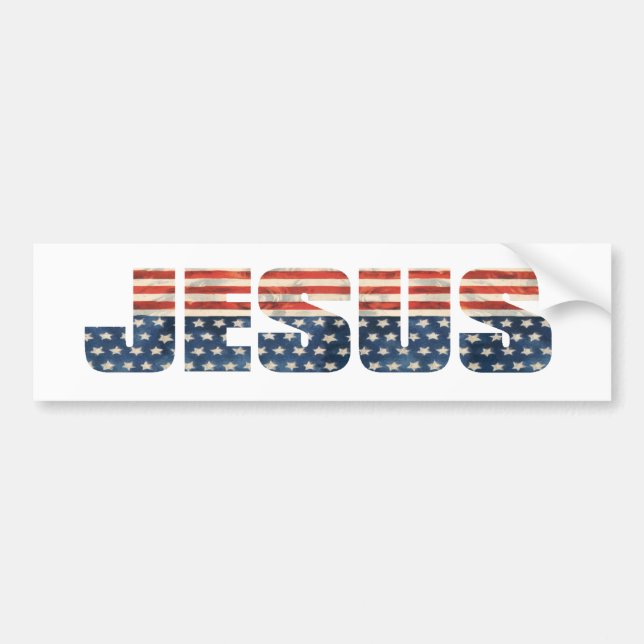 American Jesus Bumper Sticker (Front)