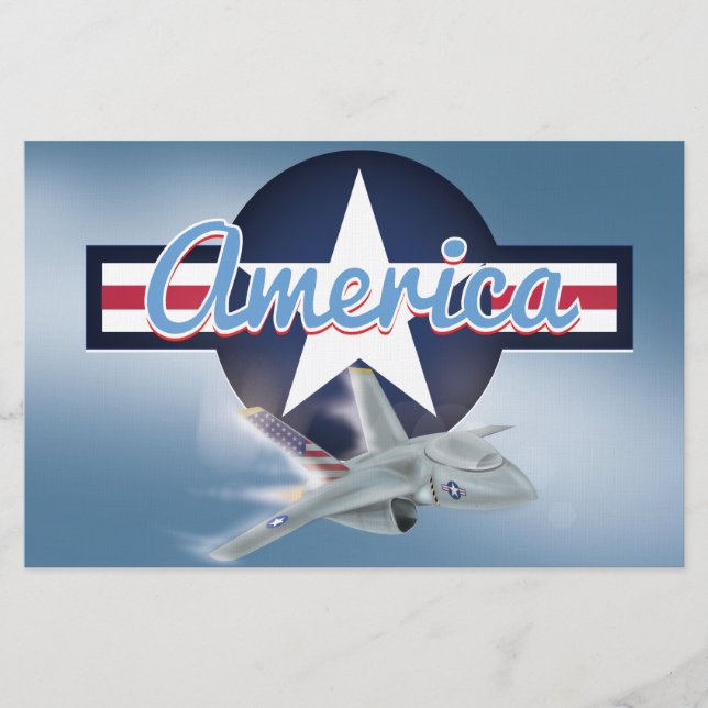 American Jet Fighter Stationery (Front)