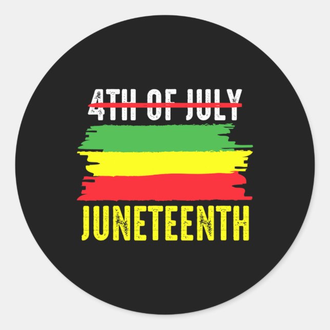 American Juneteenth Is My Independence Day 2  Classic Round Sticker (Front)