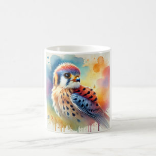 American Kestrel 160724AREF106 - Watercolor Coffee Mug