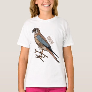 American kestrel bird cartoon illustration  T-Shirt
