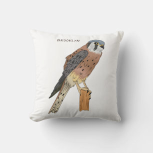 American Kestrel bird illustration Cushion