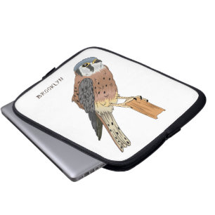 American Kestrel bird illustration Laptop Sleeve