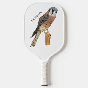 American Kestrel bird illustration Pickleball Paddle
