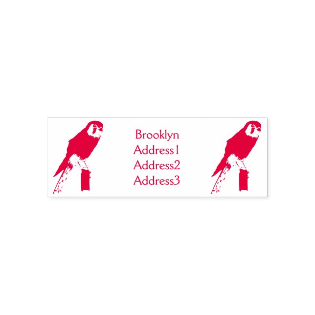 American Kestrel bird illustration  Self-inking Stamp (Design)