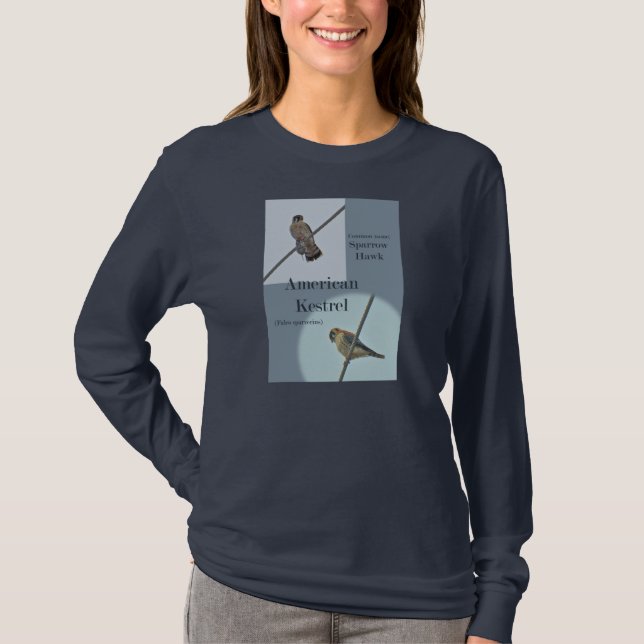 American Kestrel (Falco sparverius) Items T-Shirt (Front)