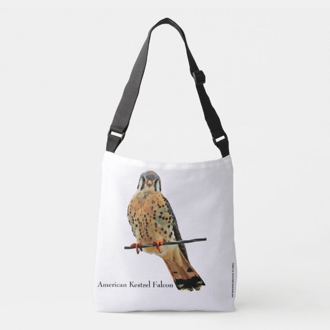 American Kestrel Falcon Crossbody Bag (Front)