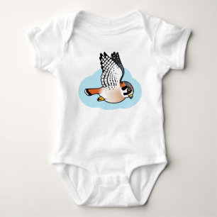American Kestrel in flight Baby Bodysuit