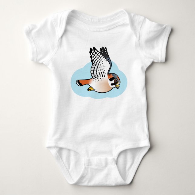 American Kestrel in flight Baby Bodysuit (Front)