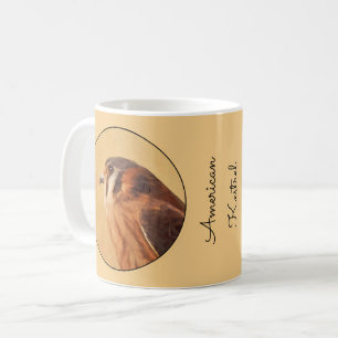 American Kestrel Painting - Original Bird Art Coffee Mug