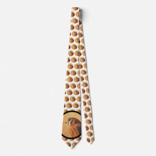 American Kestrel Painting - Original Bird Art Tie