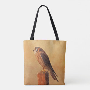 American Kestrel Painting - Original Bird Art Tote Bag