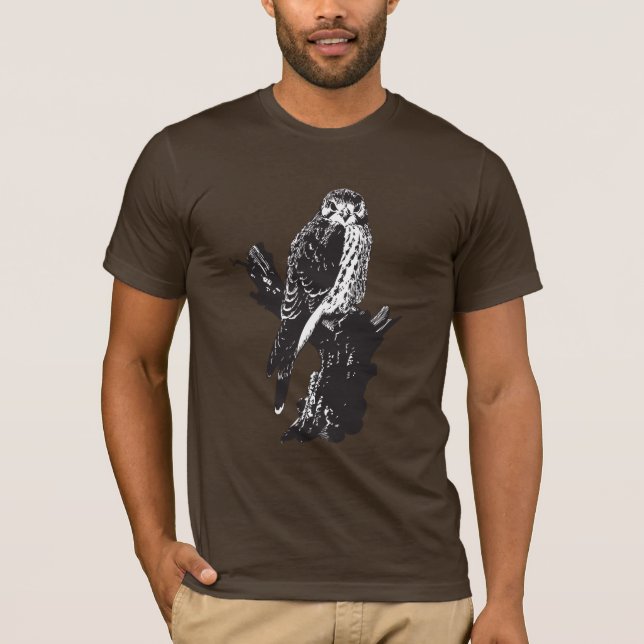 American Kestrel Sketch T-Shirt (Front)