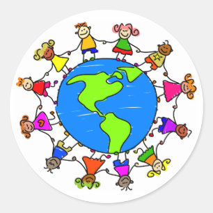 American Kids Classic Round Sticker