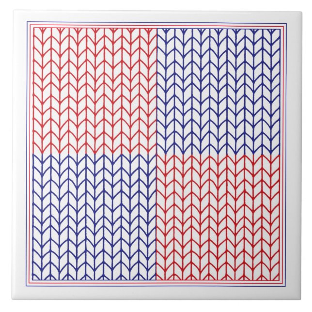 AMERICAN KNIT 6x6 Ceramic Tile II (Front)