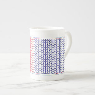 AMERICAN KNIT Bone China Mug
