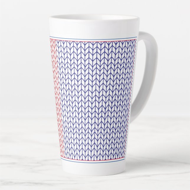 AMERICAN KNIT Tall Latte Mug (Right Angle)