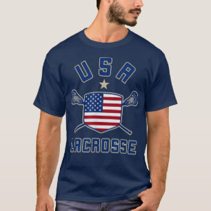 American Lacrosse   USA Lax Flag Shield tee 