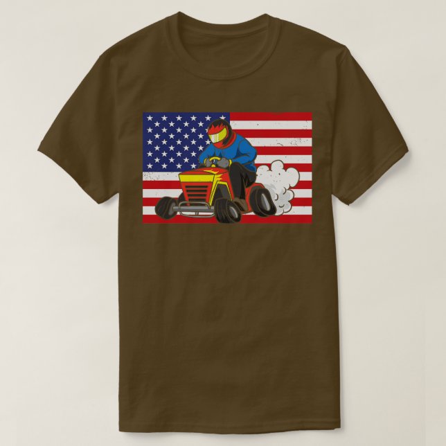 American Lawn Mower T-Shirt (Design Front)