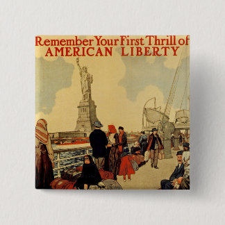 American Liberty 15 Cm Square Badge