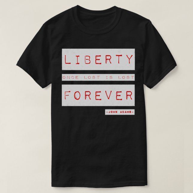 American Liberty Freedom John Adams Quote Pullover (Design Front)