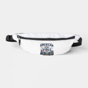 American Life Vibes Patriotic Lake Vector Shirt_1 Bum Bags